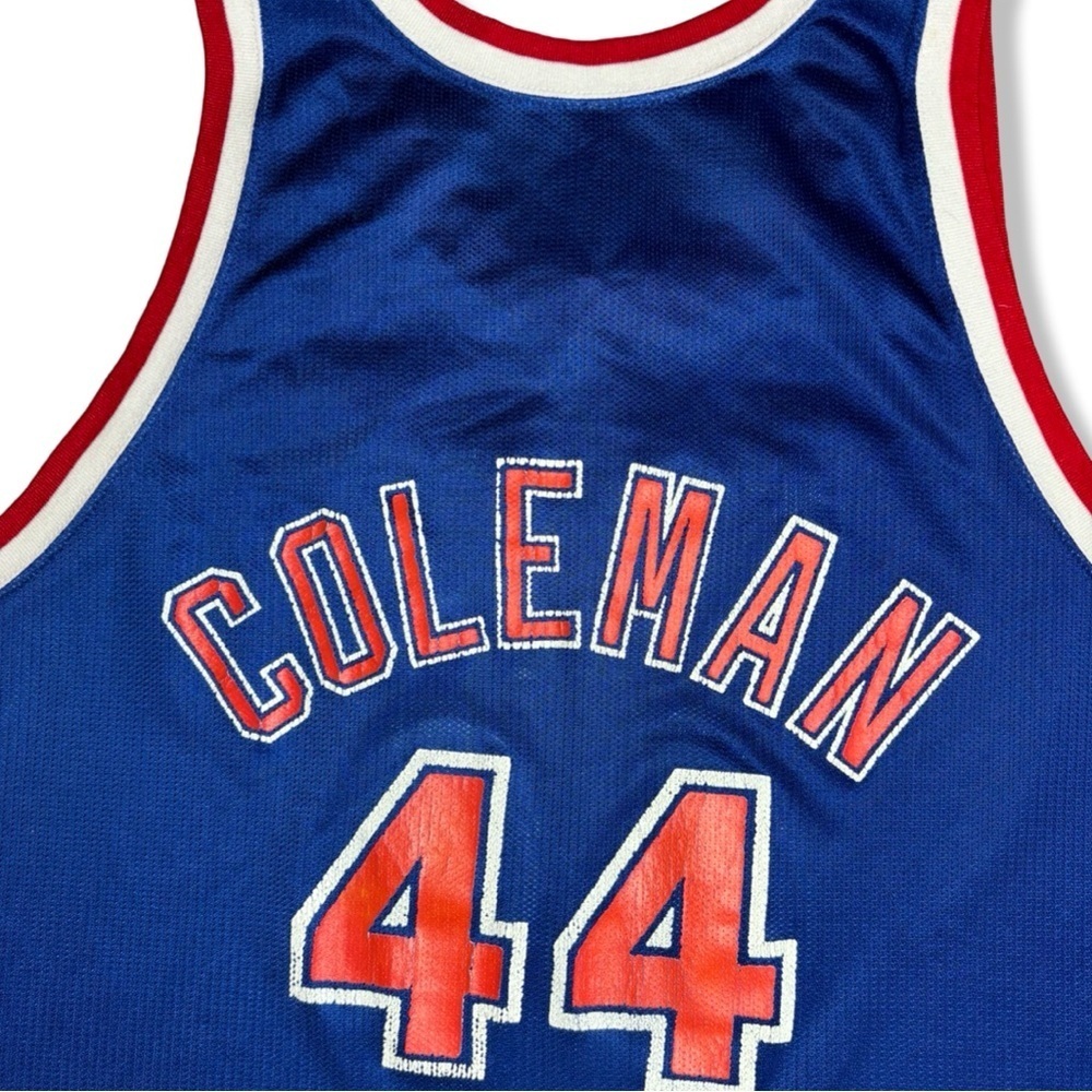 Vintage 90s Champion Derrick Coleman NY Nets Basketball Jersey - Picture 4 of 5